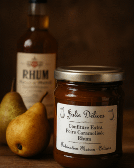 Confiture Extra Poire Caramélisée Rhum